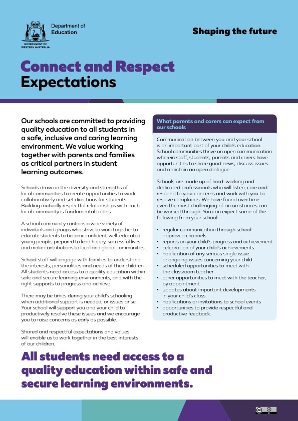 Connect and Respect Information